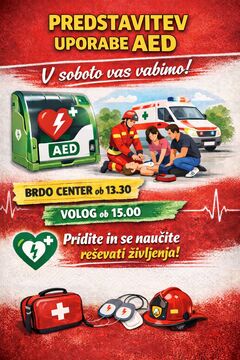 Predstavitev uporabe AED