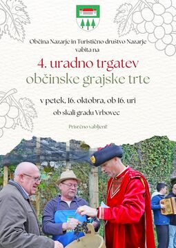 Trgatev občinske grajske trte Občina Nazarje 2026