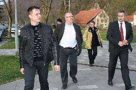 Minister Židan na obisku v nazarski občini